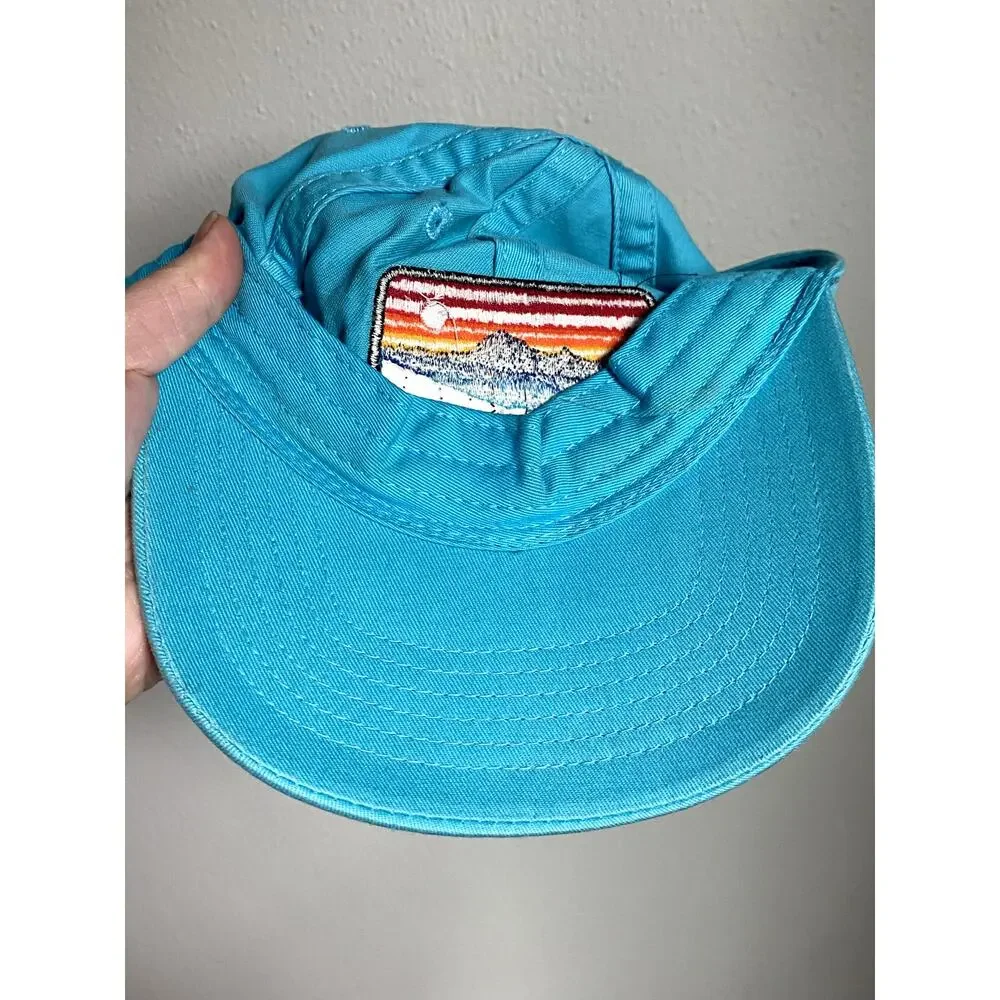 Jackson Hole Wyoming Embroidered Blue Trucker Hat Cap‎ Retro Granola Gorpcore